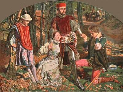 Scène uit De Twee Edellieden van Verona, 1851, ca. 1902 door Unbekannt