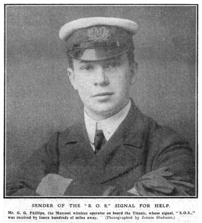 Verzender van het S.O.S. Signaal om Hulp, 20 april 1912 door Unbekannt