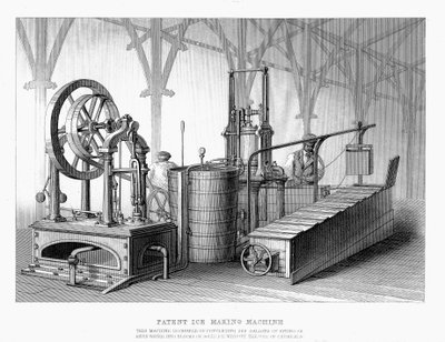 Siebe en Harrisons gepatenteerde ijsmachine, 1862 door Unbekannt
