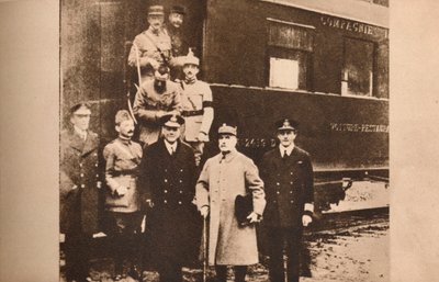 Ondertekening van de wapenstilstand om de Eerste Wereldoorlog te beëindigen, 11 november 1918, 1935 door Unbekannt
