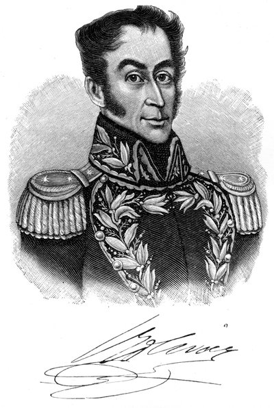 Simon Bolivar, 19e-eeuwse Zuid-Amerikaanse revolutionaire leider, 1901 door Unbekannt