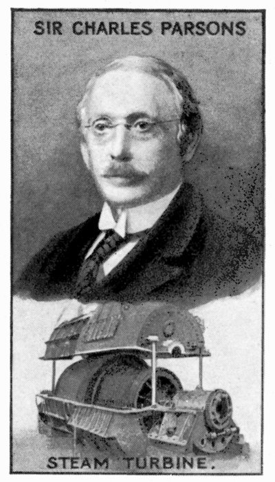 Sir Charles Algernon Parsons, Ierse ingenieur, c1924 door Unbekannt