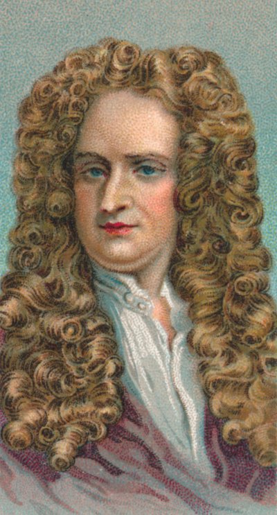 Sir Isaac Newton 1643-1727, Engelse wiskundige, astronoom en natuurkundige, 1924 door Unbekannt