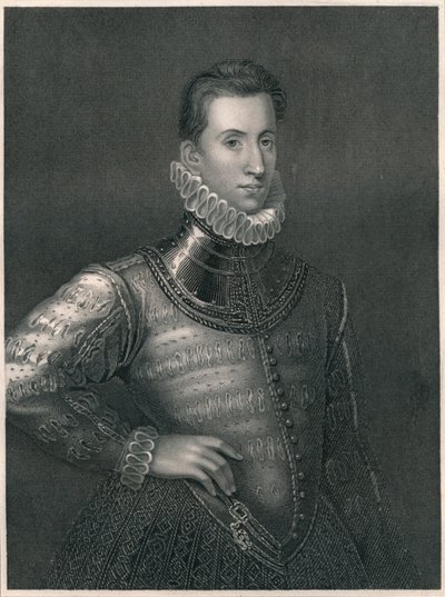 Sir Philip Sidney, ca. 1576, vroeg-midden 19e eeuw door Unbekannt
