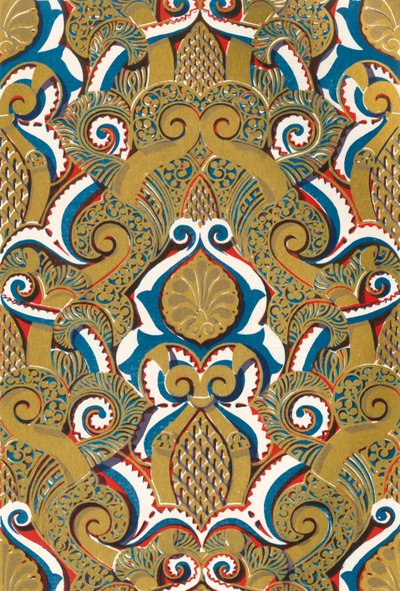 Plafond van grote boog bij de ingang van het Hof van de Visvijver, 1907 door Unbekannt