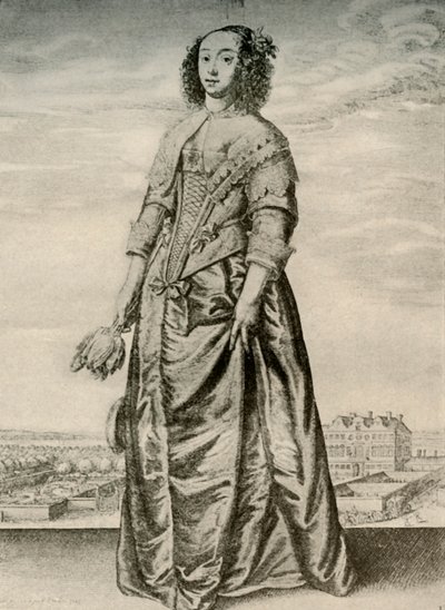 Lente - Modieuze binnendracht van een Engelse dame, regeerperiode van Karel I, c1620-1640, 1937 door Unbekannt