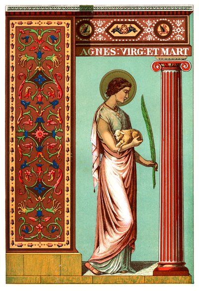 Sint Agnes, 1886 door Unbekannt