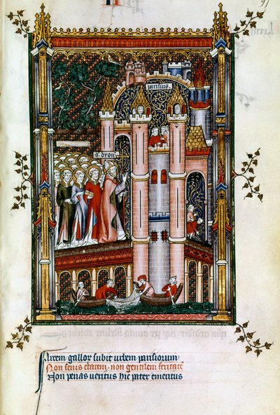 St Denis bij de poorten van Parijs, 1317 door Unbekannt
