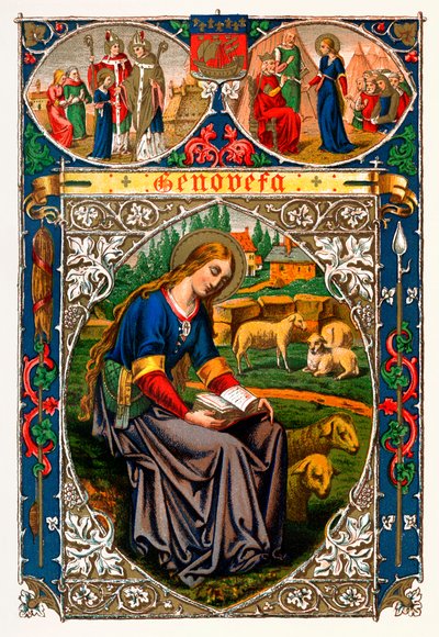 Sint Genoveva, 1886 door Unbekannt