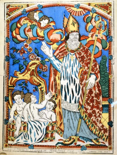 Sint Nicolaas, 19e eeuw door Unbekannt
