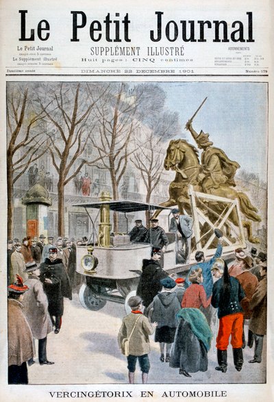 Standbeeld van Vercingetorix in transport, Frankrijk 1901 door Unbekannt