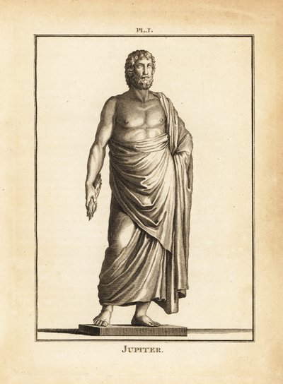 Beeld van de Romeinse god Jupiter door Unbekannt
