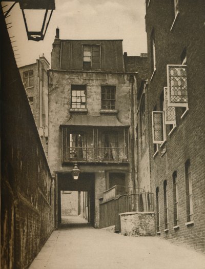 Strand Lane en de ingang naar het Romeinse bad, ca. 1935 door Unbekannt