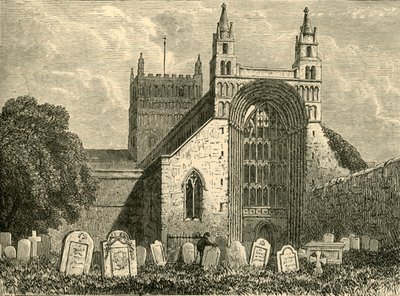 Tewkesbury Abbey, 1898 door Unbekannt