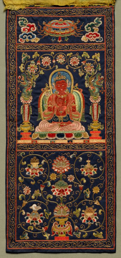Thangka met de Zevende Bodhisattva, 1368 - 1424 door Unbekannt