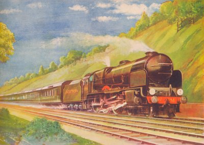 De Ace Atlantic Coast Express, S.R., in Weybridge Cutting door Unbekannt