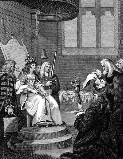 De Acte van Unie tussen Engeland en Schotland voorgelezen aan Koningin Anne, 1826 door Unbekannt