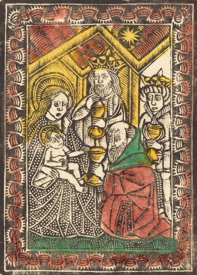 De Aanbidding der Wijzen, c. 1470-1480 door Unbekannt