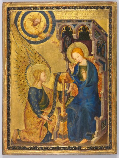 De Annunciatie, 1380s door Unbekannt