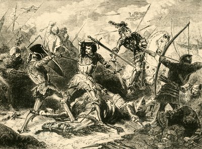 De Slag bij Agincourt, 1415, 1890 door Unbekannt