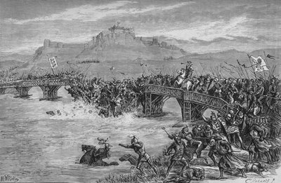 De Slag bij Stirling Bridge, 11 september 1297, ca. 1880 door Unbekannt