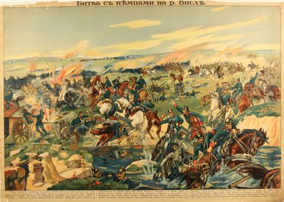 De slag aan de Weichsel, 1915 door Unbekannt