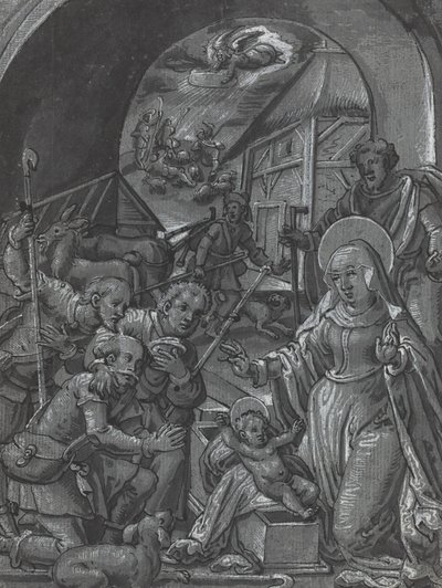 De geboorte van Christus [verso], ca. 1600 door Unbekannt