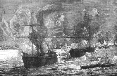 Het bombardement van Alexandrië, 1882 door Unbekannt