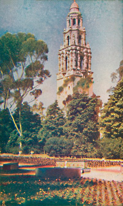 De California Tower, ca. 1935 door Unbekannt