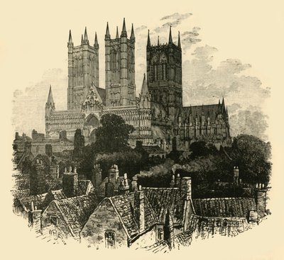 De kathedraal, vanuit het zuidwesten door Unbekannt