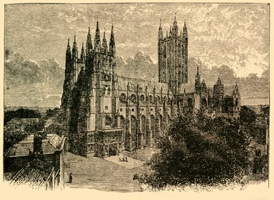 De kathedraal vanuit het zuidwesten door Unbekannt