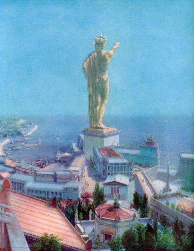 De Kolossus van Rhodos, Griekenland, 1933-1934 door Unbekannt
