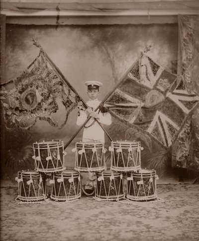 De kleuren van de 1e Royal Munster Fusiliers, Rangoon, Birma, 1913 door Unbekannt