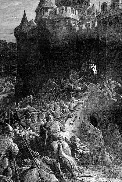 De ruzie van de kruisvaarders, 1909 door Unbekannt