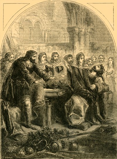 De Dood van Hardicanute, ca. 1890 door Unbekannt