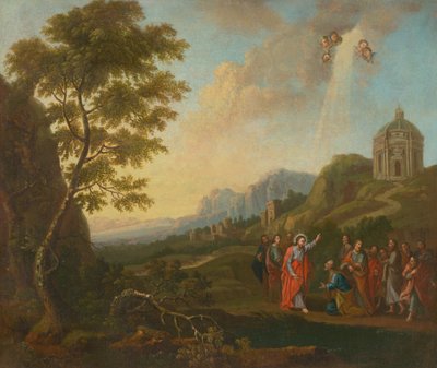 De overhandiging van de sleutels aan Petrus door Unbekannt