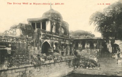 De duikput bij Niyamudddins - Delhi door Unbekannt