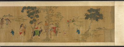 De Achttien Geleerden bij een Literaire Bijeenkomst, Ming- of Qing-dynastie, 17e eeuw door Unbekannt