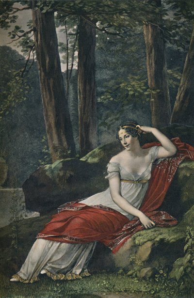 De keizerin Josephine in het park van Malmaison, 1809, 1896 door Unbekannt