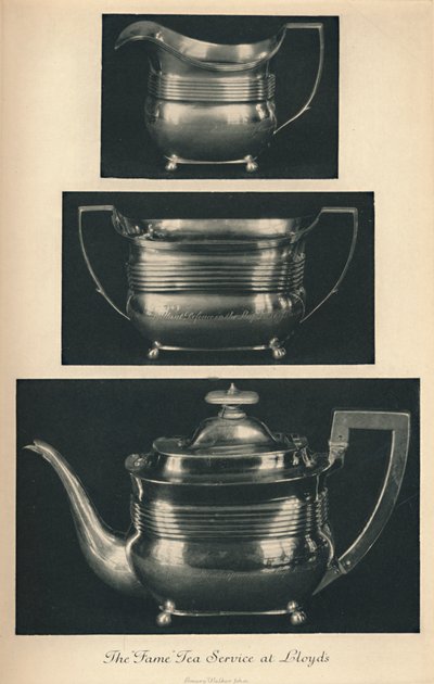 Thee Service van Fame bij Lloyds, c1804, 1928 door Unbekannt