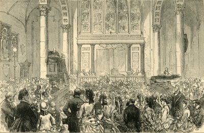 De Bloemenpreek in de St. Catherine Cree Kerk, c1872 door Unbekannt