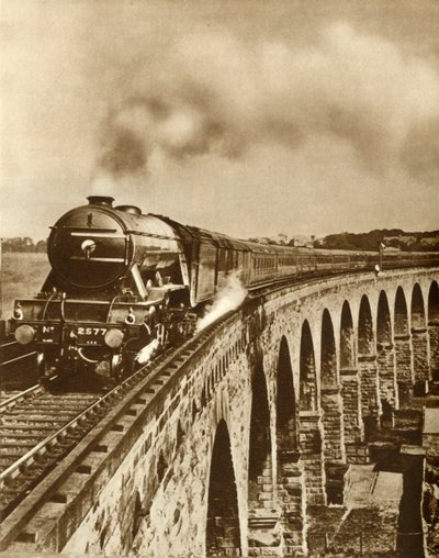 The Flying Scotsman...non-stop rit tussen Kings Cross en Newcastle, 11 juli 1927 door Unbekannt