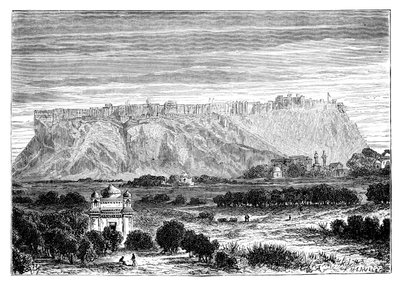 Het fort van Gwalior door Unbekannt