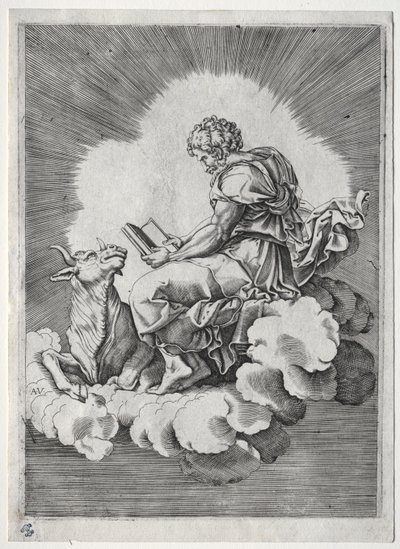 De vier evangelisten: St. Lucas, c. 1518 door Unbekannt
