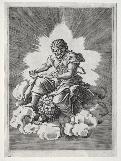 De Vier Evangelisten: St. Marcus, ca. 1518 door Unbekannt