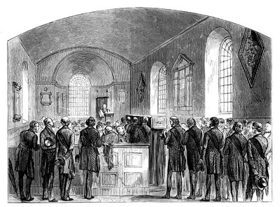 De begrafenis van Sir Robert Peel, Staffordshire door Unbekannt
