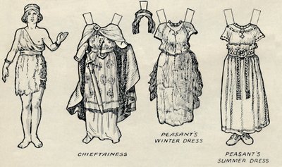 De galerij van historische kostuums: Wat de Britten en Romeinen droegen, ca. 1934 door Unbekannt