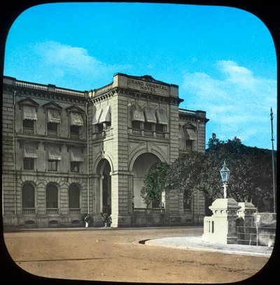 Het Grand Oriental Hotel, Colombo, Ceylon, eind 19e of begin 20e eeuw door Unbekannt