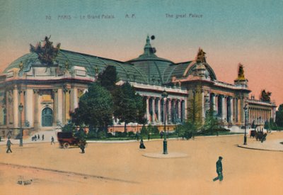 Het Grand Palais, Parijs, ca. 1920 door Unbekannt