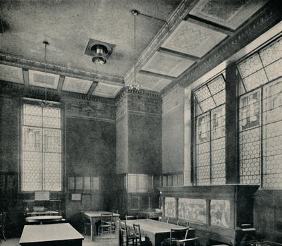 De groene eetkamer in het South Kensington Museum, ca. 1870 door Unbekannt